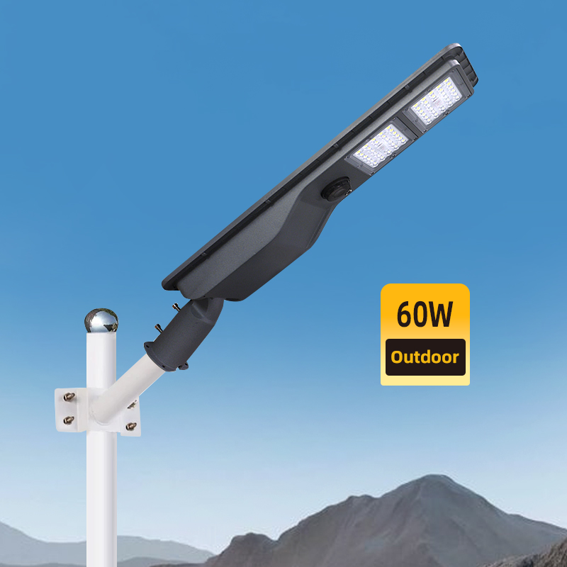 New Product 60W LED Outdoor Waterproof Integrated Induction Solar Street Light For Engineering Lighting