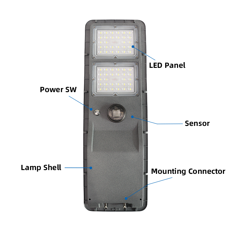 120W All in One Solar Street Light with Sensor