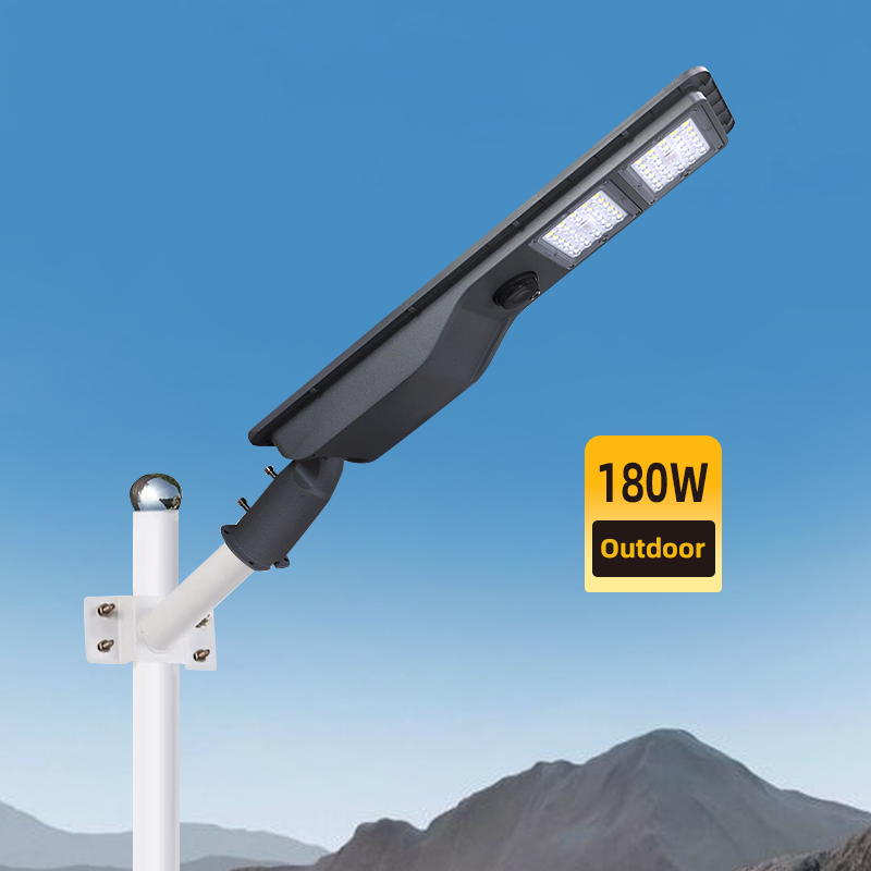 180W Outdoor Solar Street Light 6500K with Motion Sensor