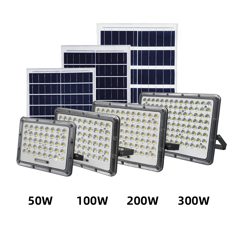 Rekesun Remote Control 100W Solar Flood Lights IP65 Waterproof