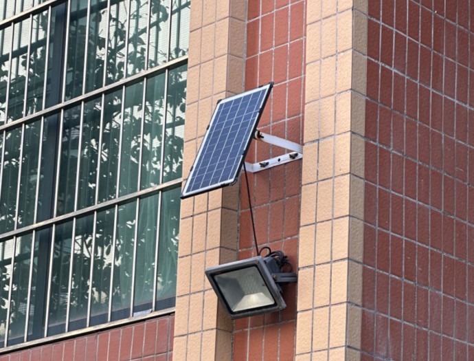 Residential Solar Flood Light Install Case